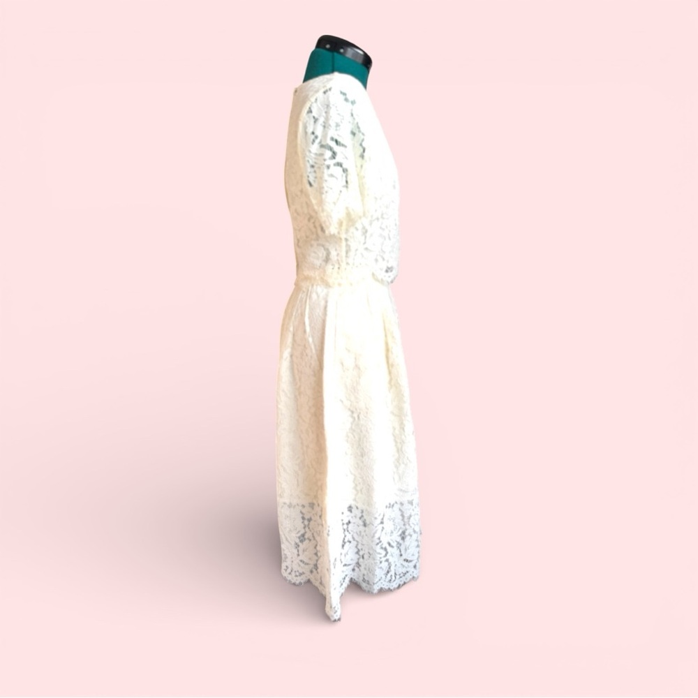 J. Crew Bridal Collection White Lace Bride 2 Piece - Picture 7 of 17